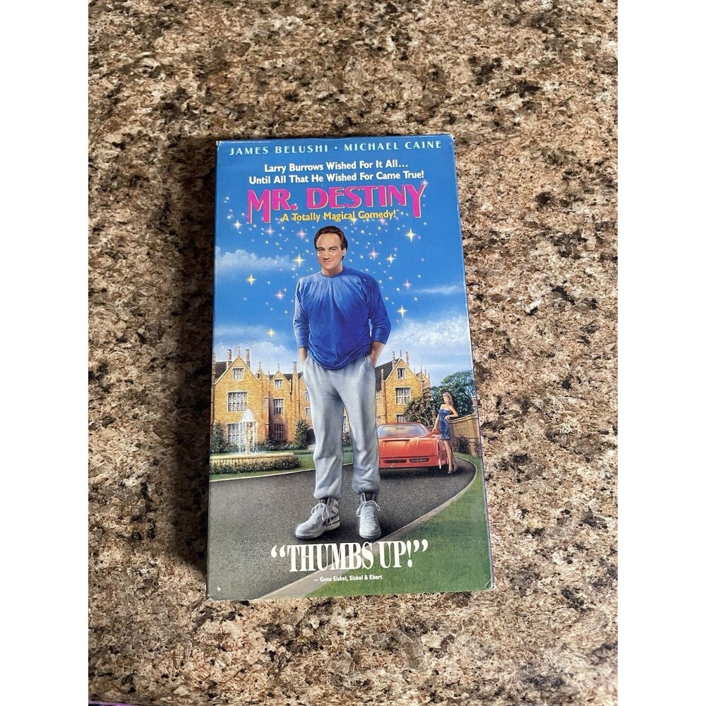 Mr. Destiny VHS 1991 James Belushi Michael Caine Comedy Movie Touchstone Vtg‎